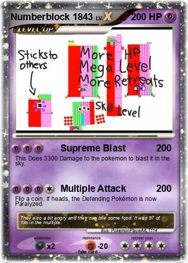 Pokemon Numberblock 1843