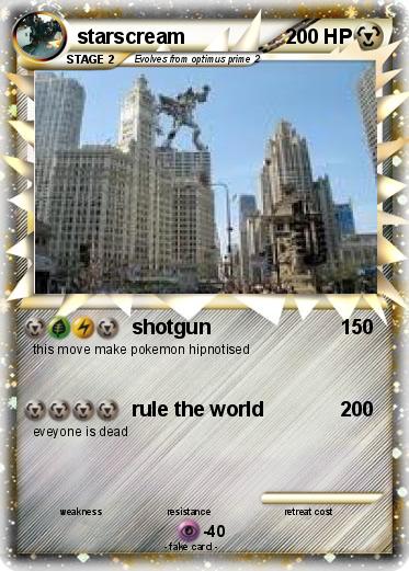 Pokemon starscream