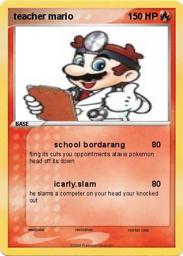 Pokemon teacher mario