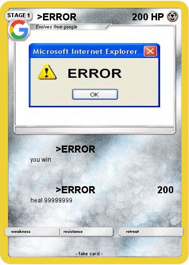 Pokemon >ERROR