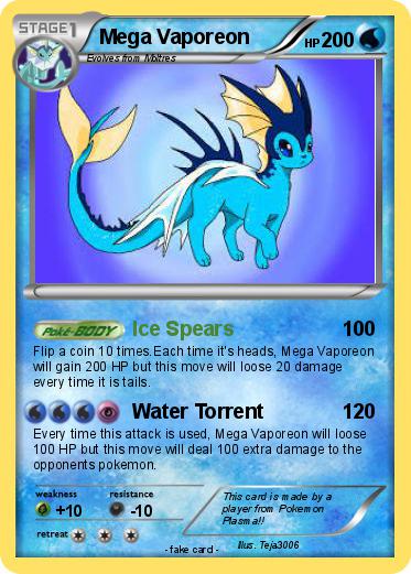 Pokemon Mega Vaporeon