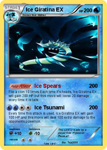 Pokemon Ice Giratina EX