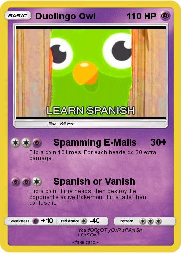 Pokemon Duolingo Owl