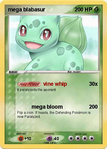 Pokemon mega blabasur