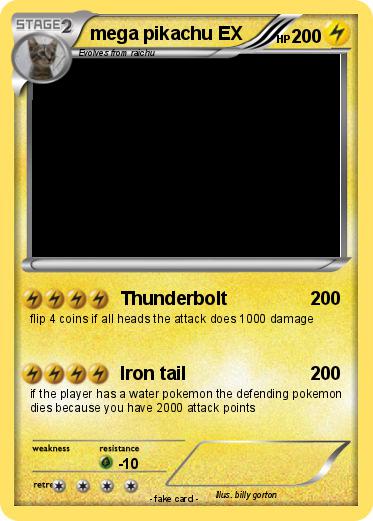 Pokemon mega pikachu EX