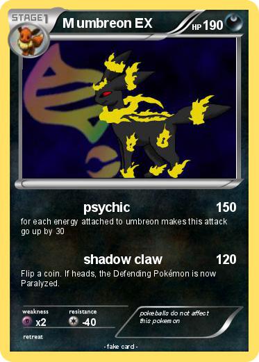 Pokemon M umbreon EX