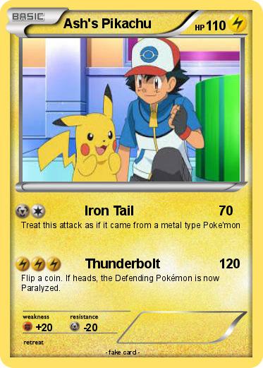 Pokemon Ash's Pikachu