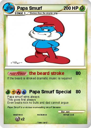 Pokemon Papa Smurf
