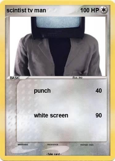 Pokemon scintist tv man