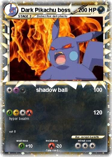 Pokemon Dark Pikachu boss