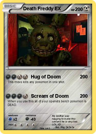 Pokemon Death Freddy EX