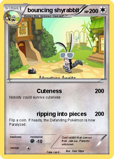 Pokemon bouncing shyrabbit