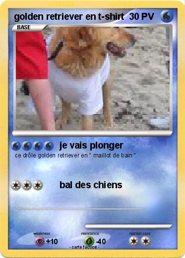Pokemon golden retriever en t-shirt