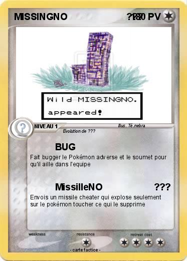 Pokemon MISSINGNO                       ???