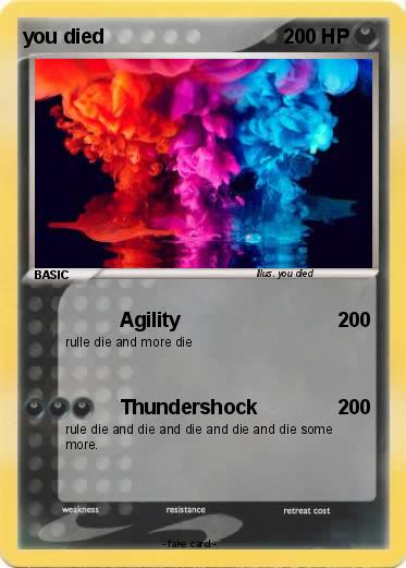 Pokemon you died