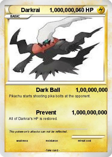 Pokemon Darkrai      1,000,000,0