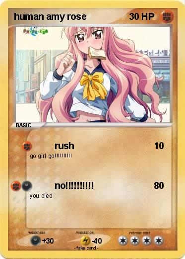 Pokemon human amy rose