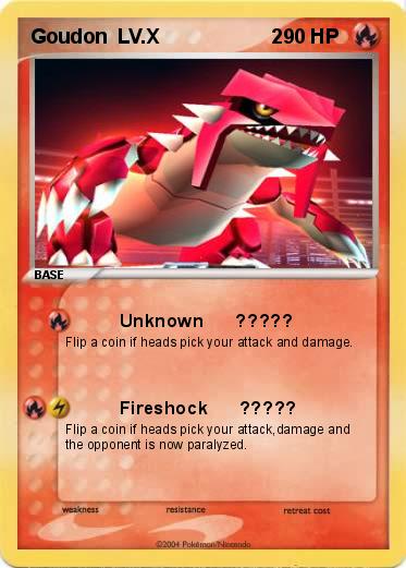 Pokemon Goudon  LV.X                    2