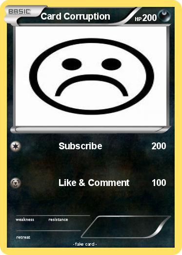 Pokemon Card Corruption