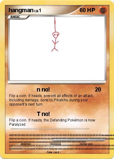 Pokemon hangman