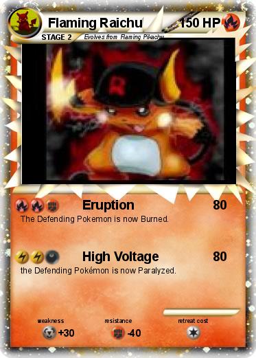 Pokemon Flaming Raichu