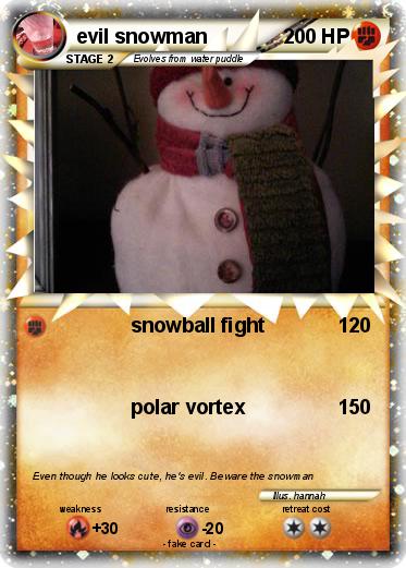 Pokemon evil snowman