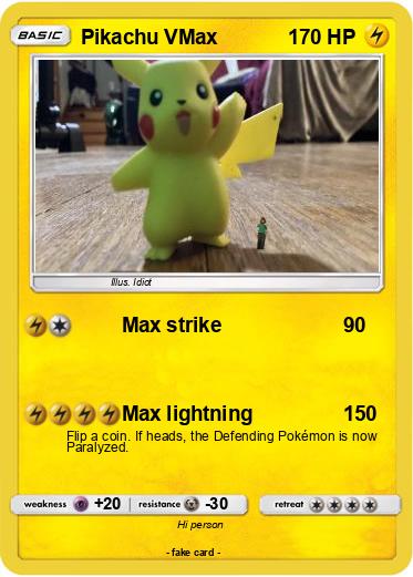 Pokemon Pikachu VMax