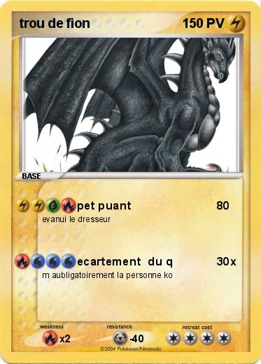 Pokemon trou de fion