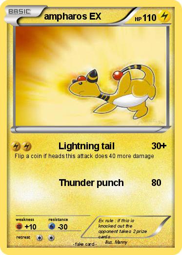Pokemon ampharos EX