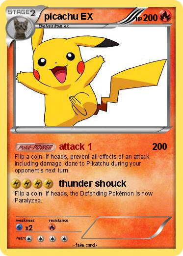 Pokemon picachu EX