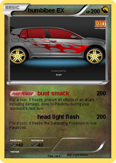 Pokemon bumblbee EX