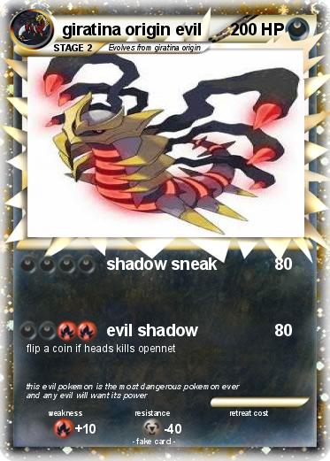Pokemon giratina origin evil