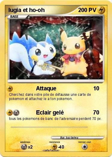 Pokemon lugia et ho-oh