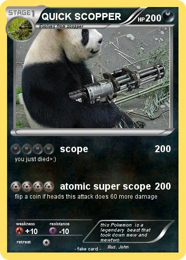 Pokemon QUICK SCOPPER