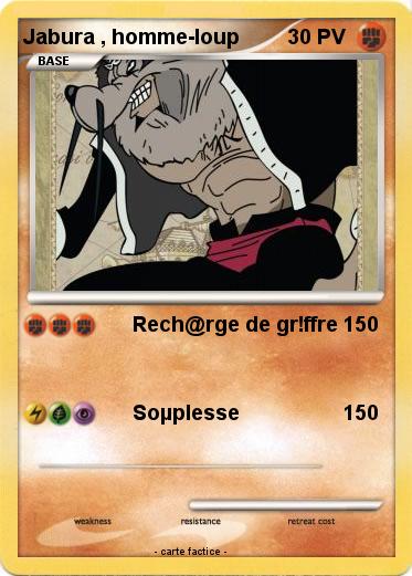Pokemon Jabura , homme-loup