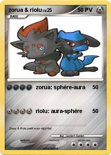 Pokemon zorua & riolu