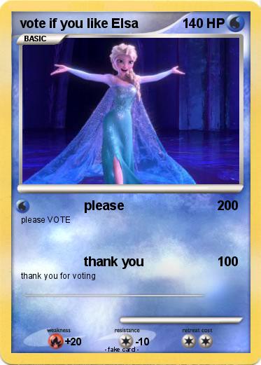 Pokemon vote if you like Elsa
