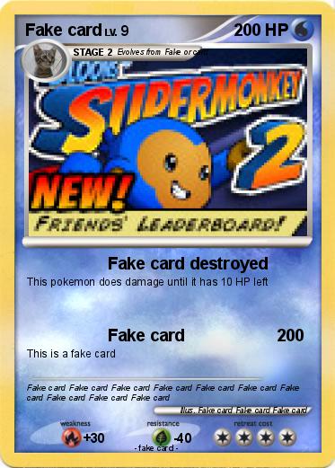 Pokemon Fake card