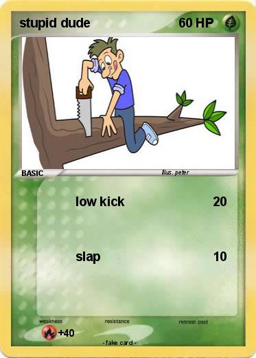 Pokemon stupid dude