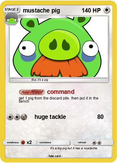 Pokemon mustache pig