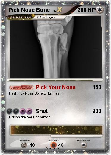 Pokemon Pick Nose Bone