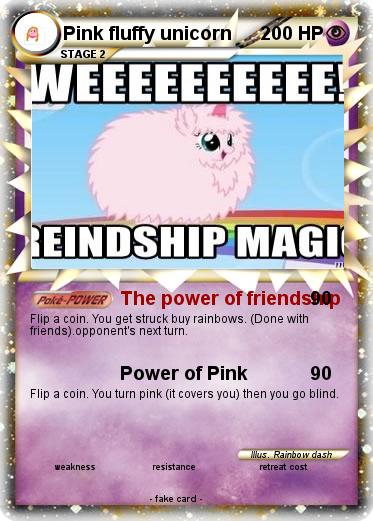 Pokemon Pink fluffy unicorn