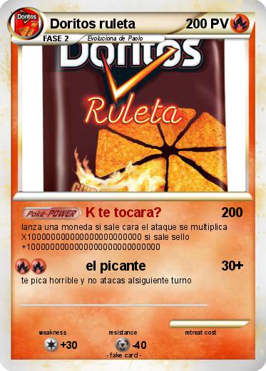 Pokemon Doritos ruleta