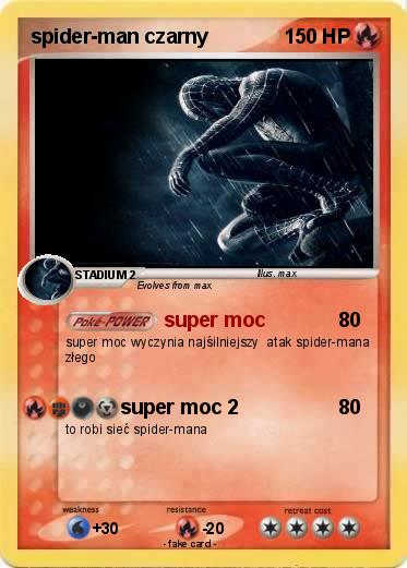 Pokemon spider-man czarny