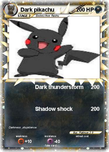 Pokemon Dark pikachu