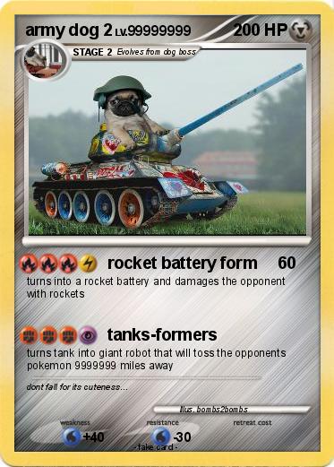 Pokemon army dog 2