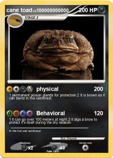 Pokemon cane toad