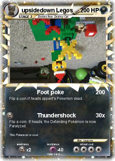 Pokemon upsidedown Legos