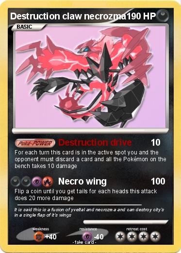 Pokemon Destruction claw necrozma