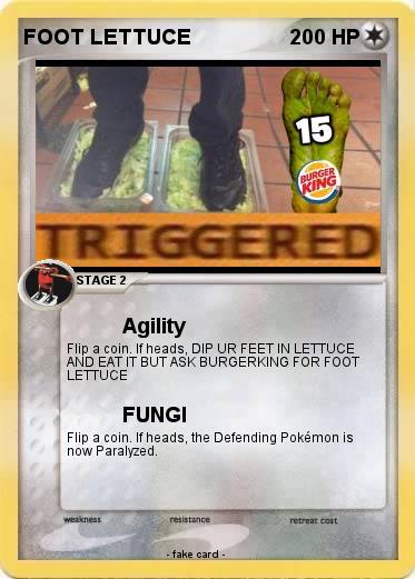Pokemon FOOT LETTUCE